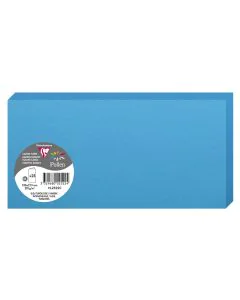 Photo POLLEN : Carte double de papier - Format DL - Bleu turquoise 2522C