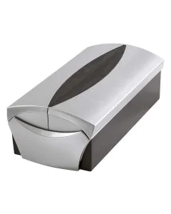 Photo Boite pour 500 cartes de visite - Argent/Noir HAN Vip-Set