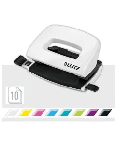 Photo LEITZ : Perforateur 10 feuillets - Blanc - 5060-10-01  Wow Nexxt 5060