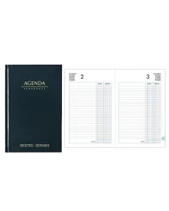 Photo CAISSE : Agenda perpétuel - Registre Recettes / Dépenses (Lecas)