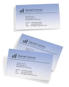 Photo SIGEL DP746 : Lot de 100 cartes de visite 3C bleu - 200 g