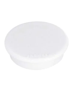 Photo Lot de 10 Aimants ronds - 13 mm - Blanc : FRANKEN