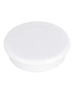 Photo Lot de 10 Aimants ronds - 24 mm - Blanc : FRANKEN