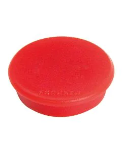 Photo Lot de 10 Aimants ronds - 24 mm - Rouge : FRANKEN