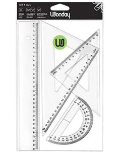 Règle, équerres et rapporteur - Kit de géométrie WONDAY Modèle