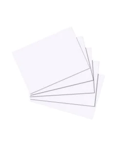 Photo Lot de 100 fiches Bristol unies - 74 x 105 mm - Blanc : HERLITZ 10621449 