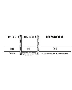 TOMBOLA :Tickets BLANC 96500E Exacompta
