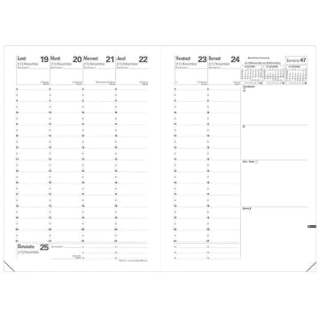 Recharge pour agenda 2025 - 160 x 240 mm QUO VADIS Ministre pages
