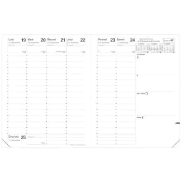Recharge pour agenda de bureau 2025 - 210 x 270 mm QUO VADIS Président