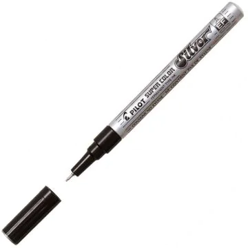 Marqueur permanent SUPER COLOR Extrafin - Argent : PILOT image