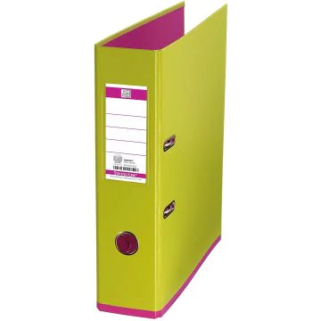Classeur à levier Vert clair/Rose - Dos 80 mm MyColour OXFORD Modèle