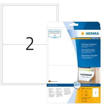 HERMA : Étiquettes adhésives blanches - Multi-usages - 199,6 x 143,5 mm
