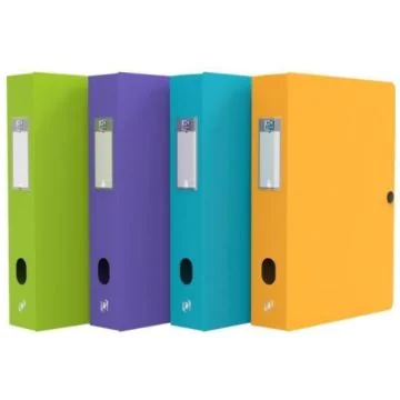 Boite de classement Memphis avec bouton - 60 mm - Assortiment : OXFORD Photo