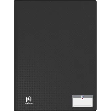 Protège-documents Memphis de 30 Pochettes - Noir : OXFORD Visuel