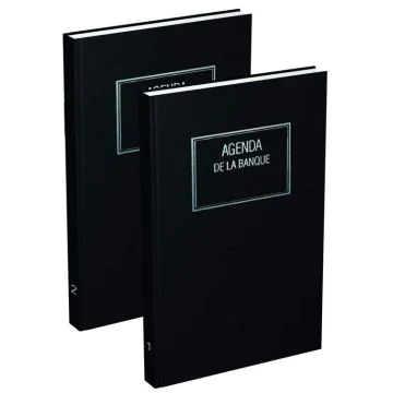 LECAS Agenda de la Banque 2025 - 180 x 290 mm Registre 2 volumes image