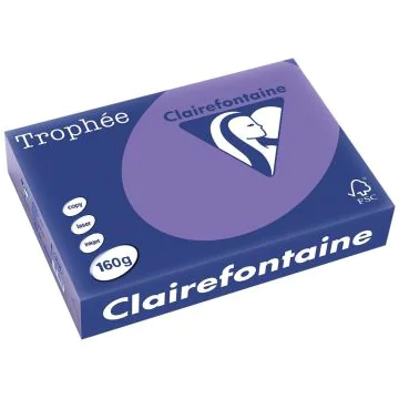 Ramette de papier Trophée de 250 feuilles A4 160g - Violine : CLAIREFONTAINE Visuel