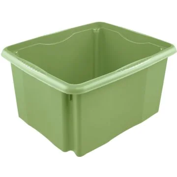 Bac de rangement Euro-Box M - 16 litres - Gris pierre : KEEEPER Bruno Eco