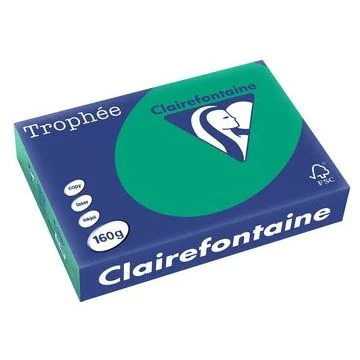 Ramette de papier Trophée de 250 feuilles A4 160g - Vert Sapin : CLAIREFONTAINE Image