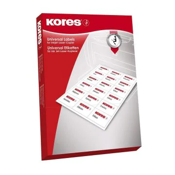 Photo Etiquettes adhésives - Vert - 105 x 74 mm KORES 10574G