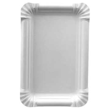 Assiette jetable en carton 130 x 200 mm PAP STAR Pure 11062 Lot de 250