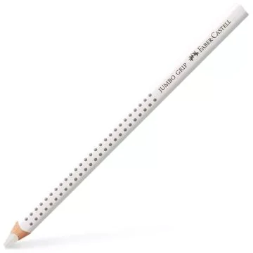Crayon de couleur Jumbo GRIP - Blanc : FABER CASTELL Visuel