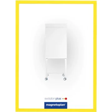 Photo Lot de 5 cadres d'affichage magnétiques - A4 - Jaune : MAGNETOPLAN 1130302