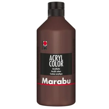 Peinture Acrylique - 500 ml - Brun moyen MARABU Acryl Color