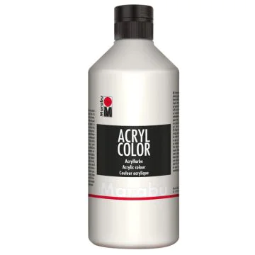 Peinture Acrylique - 500 ml - Blanc MARABU Acryl Color