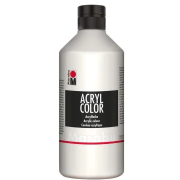 Peinture Acrylique - 500 ml - Argent MARABU Acryl Color