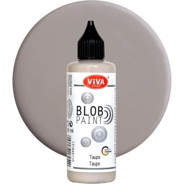 Peinture effet 3D - Blob Paint Modern Pastel - Taupe : VIVA image