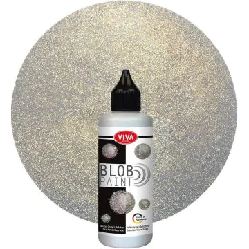 Peinture effet 3D - Blob Paint Glitter - Paillettes Argent VIVA image