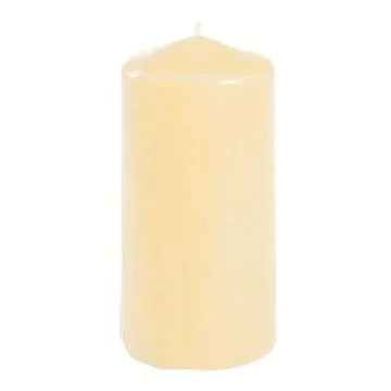 Bougie cylindrique Crème 10 cm PAP STAR 