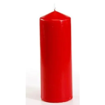 Bougie cylindrique - Rouge 60 mm : PAP STAR photo