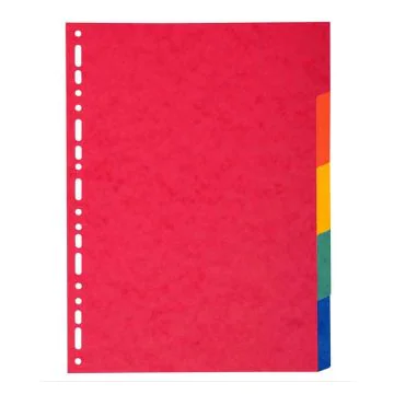 EXACOMPTA : Jeu de 5 intercalaires neutres en carte lustrée 1405E