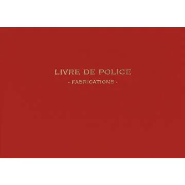 Registre Bijoutier  Livre de police fabricant Elve 14162