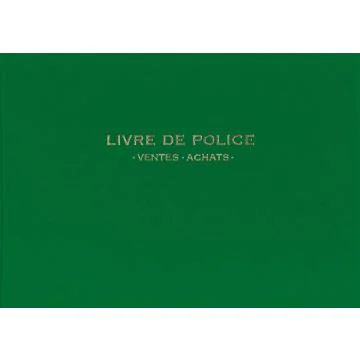 Registre Bijoutier - Achats/Ventes - Livre de police pour métaux précieux Elve 14172