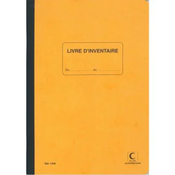 ELVE : Livre d'inventaire - 297 x 210 mm (1429 - Cahier comptable)