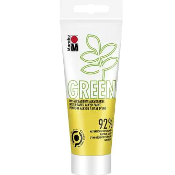 Peinture Alkyde - 100 ml - Jaune moyen MARABU Green