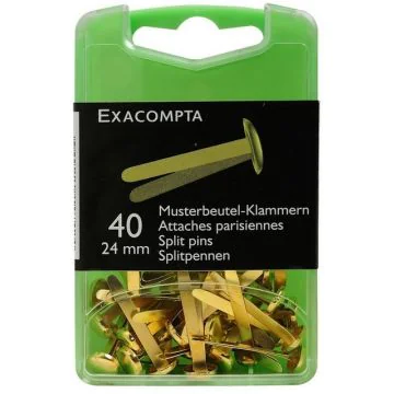 Attaches parisiennes - 24 mm - Lot de 40 - Or : EXACOMPTA produit