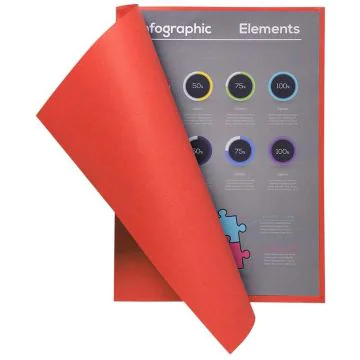 Sous-Chemises A4 FLASH 80 - Rouge EXACOMPTA Lot de 100 Image