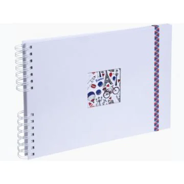Album photos à spirales - 320 x 220 mm - Blanc : EXACOMPTA French'Class image