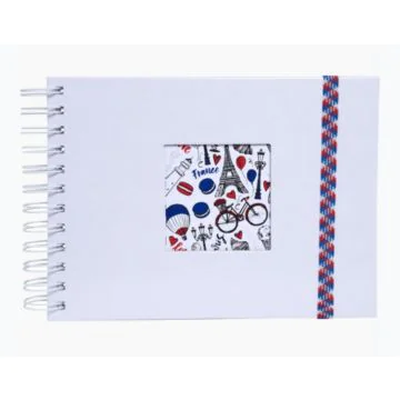 Album photos à spirales - 230 x 160 mm - Blanc : EXACOMPTA French'Class  image