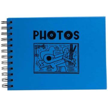 Album photos spirales - 230 x 160 mm - 50 photos - Bleu EXACOMPTA Musicart image