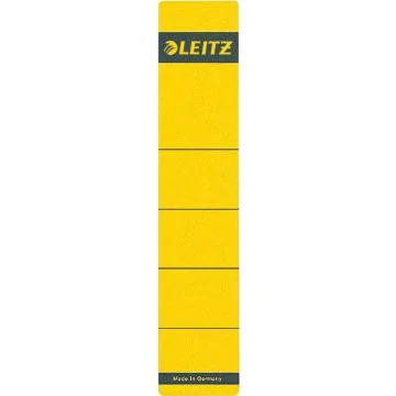 Photo Etiquettes Dos de classeur - 61 x 285 mm - Jaune : LEITZ Lot de 10 - 1640-00-15