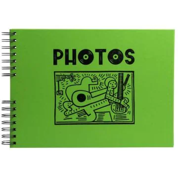 Album photos spirales - 320 x 220 mm - 150 photos - Vert : EXACOMPTA Musicart