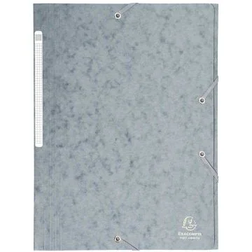 Chemise à élastiques avec 3 rabats - Gris : EXACOMPTA image