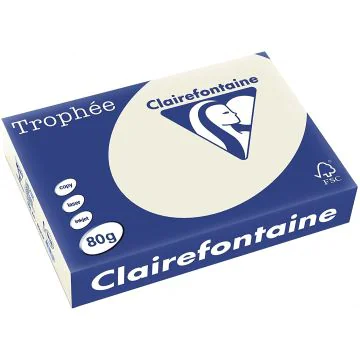 Ramette de papier Trophée de 500 feuilles A4 - Gris Perle : CLAIREFONTAINE Image