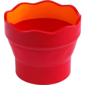 Gobelet à eau pliable - Rouge : FABER CASTELL Clic et Go Modèle