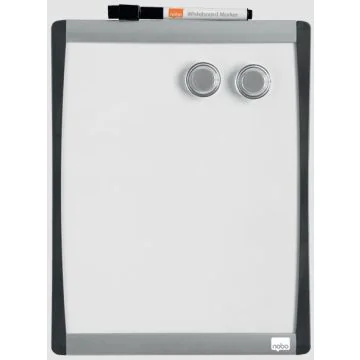 Tableau blanc magnétique avec cadre incurvé - 215 x 280 mm : NOBO image