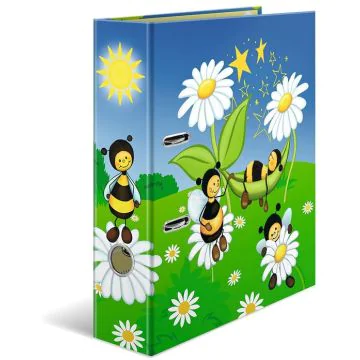 Classeur à 2 anneaux - Dos de 70 mm - Fritz le ver : HERMA Ecole maternelle image